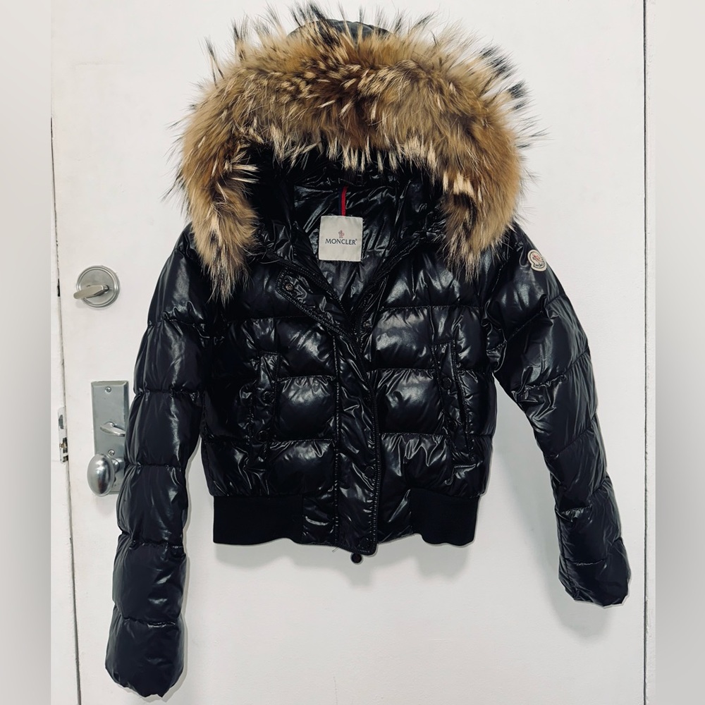 Moncler Alpin Cropped Bomber Jacket